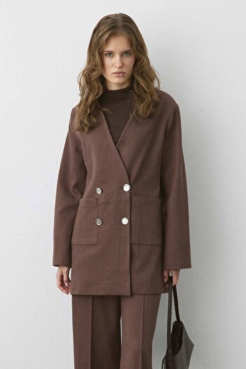 Hooopstore Panama Brown Suit with Knitted Trousers
