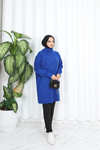 NİSUM MODA Stoned Knitwear Tunic
