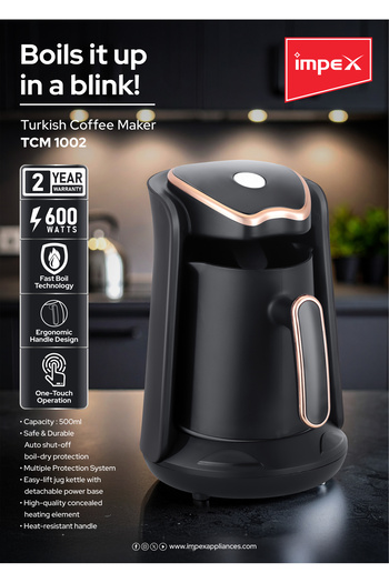 İMPEX Turkish Coffee Maker 600W (TCM1002)