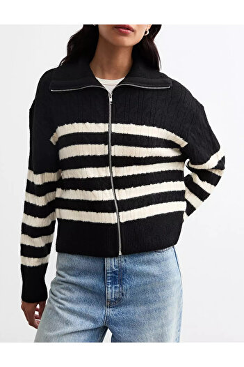 New Look New look zipper sweater, mix colors