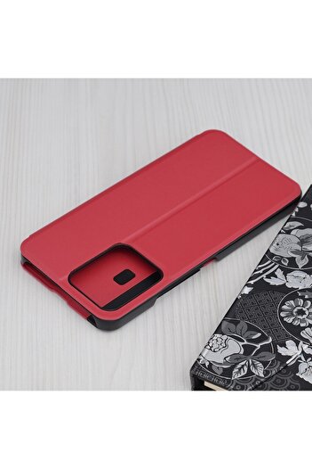 SOFAL Phone case for Xiaomi Redmi 13C 4G/13C 5G/Poco M6/C65, R3, Faux leather, Red