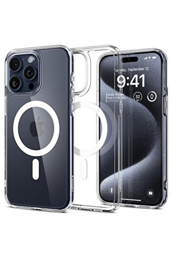 SOFAL Silicone Case for iPhone 15 Pro (N92), White