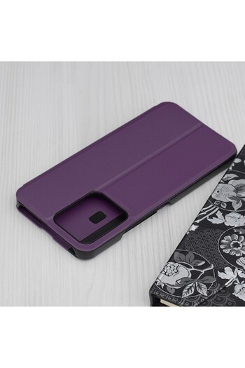 SOFAL Phone Case for Xiaomi Redmi 13C 4G/13C 5G/Poco M6/C65 R7, Faux Leather, Purple