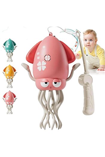Generic Magic Dancing Octopus Toy (Pink) - Rechargeable Interactive LED Music & Auto-Obstacle Avoidance