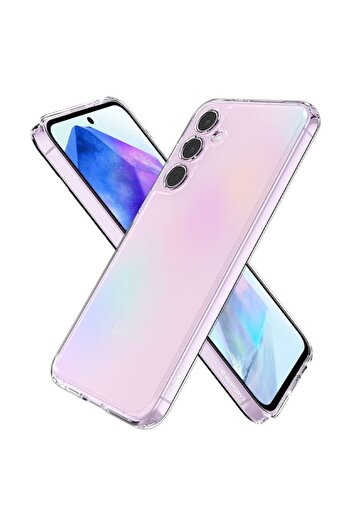 Spigen Ultra Hybrid Case for Samsung Galaxy A55 5G (H24), Polyurethane, Clear
