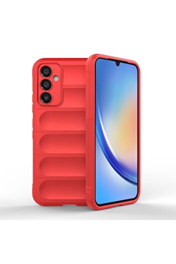 SOFAL Case for Samsung Galaxy A34 5G, H136, Polyurethane, Red