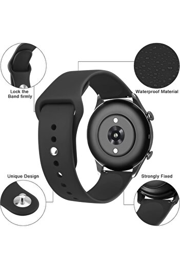Generic 22mm Quick Release Silicone Band for Amazfit GTR Series (47mm)