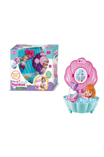 TSUMAB Mermaid Play House Bath Toy Set – Water Fun Shell Case for Kids