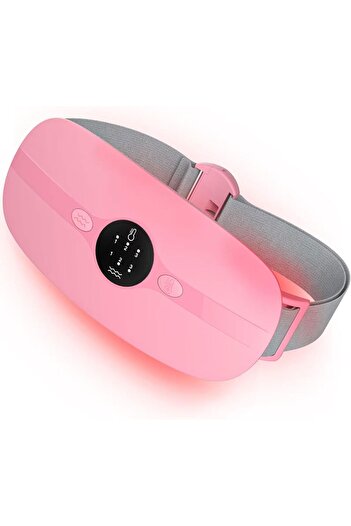 Generic Portable Heating Pad – Period Heat Belt, 3 Temperature & Vibration Modes (Pink)