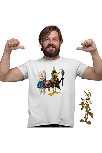 OEM Men's T-Shirt Porky Daffy Wizard Looney Tunes