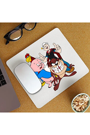 OEM Mousepad Foghorn Taz Popey Porky Looney Tunes