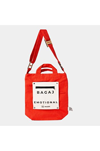 I WOOD BE Cotton Bag - Emotional Baggage Red