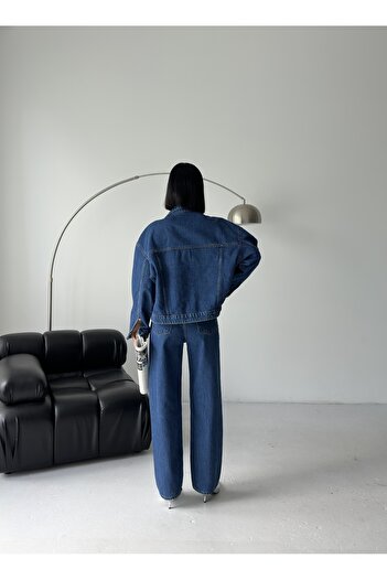 SOLİS MODA Women's Denim Suit