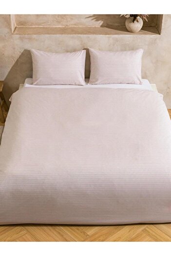 LC Waikiki Stripe Patterned Double Duvet Cover Set (W5)