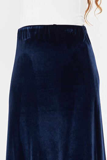 FARBE ER FASHION Sea Dark Blue Tight Skirt