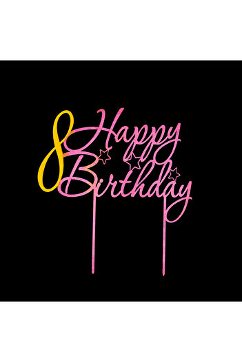 Amco Personalized cake topper 8 23 x 20 x 0.3 cm