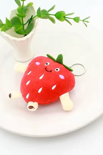 Lynare Cute Plush Fruit Keychain 8 cm (1 Piece)