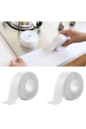 Epilons 2 Pack Water Leak-Proof Bathroom Kitchen Sink Bathtub Insulation Strip Tape Practical Product