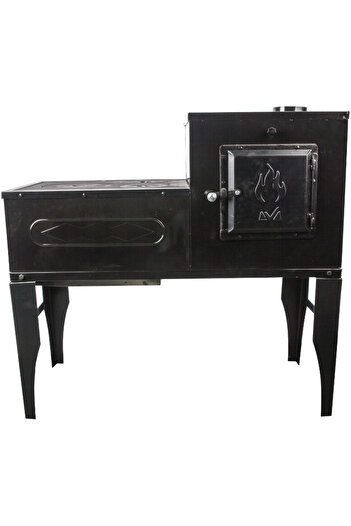 Evotools Enameled Cooking Stove Type L / Boot, Black Left Black