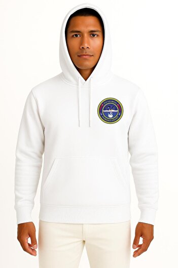 Bahriyeli Collection Hooded Tcg Savarona Unisex Sweatshirt with Pocket and Back Design