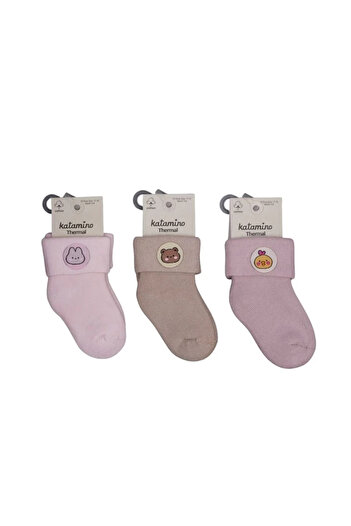 ALFA AKSESUAR 03 Katamino Nesrin Baby Girl Towel Socks with Accessories K45902 Assortment