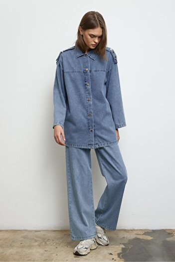 QANU Denim Suit Light Blue