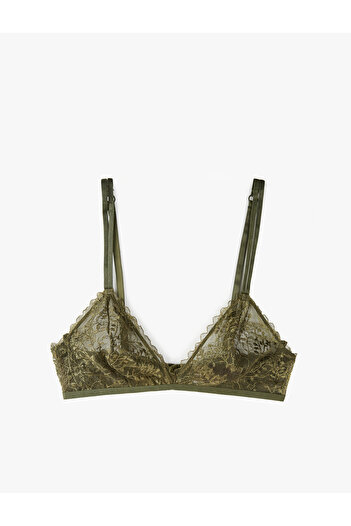 Koton Comfortable Fit Wireless Non-Padded Lace Bra