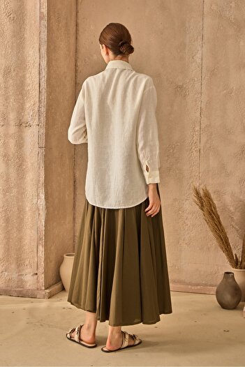 QANU Pure Linen Shirt Ecru