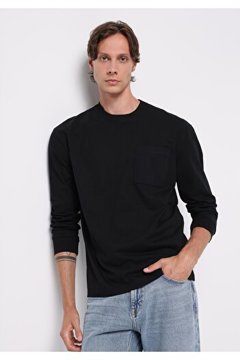 Colin's Ανδρικό μακρυμάνικο μπλουζάκι Comfort Fit με στρογγυλή λαιμόκοψη