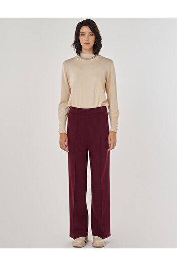 Kayra Çimalı Knitwear Trousers Burgundy
