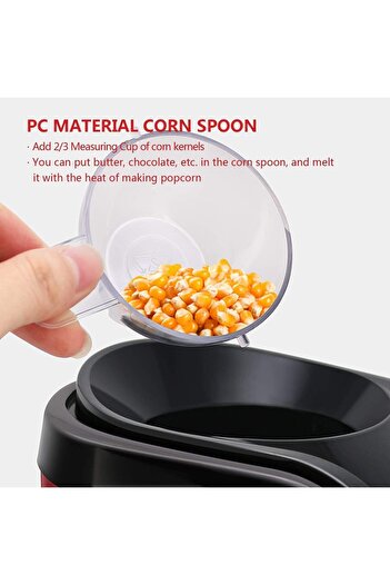 Twinkle Mart 1200W Electric Hot Air Popcorn Popper Maker, Oil-Free