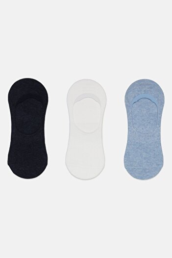 RBX Men 3 Pairs Invisible Socks, Multicolor