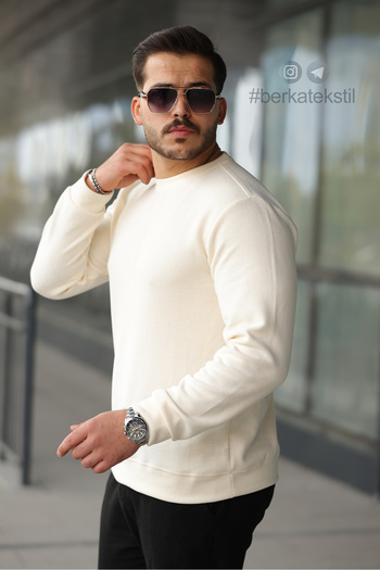 Berka Thessaloniki Knitted Fabric Men's Sweatshirt