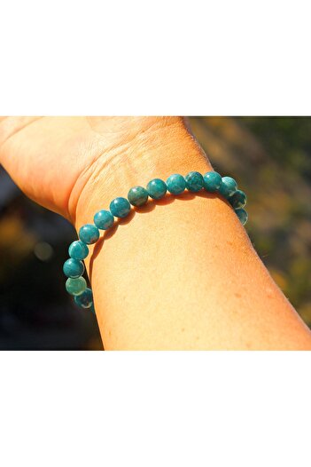 Altai Apatit Doğal Taş Bileklik ( 8mm )