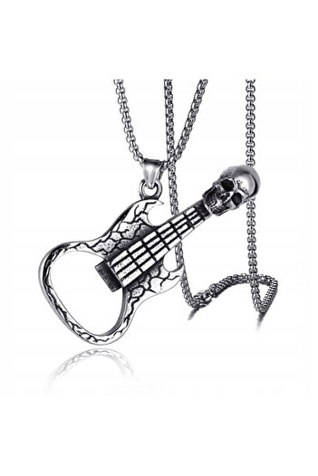 Other NECKLACE METAL SKULL GUITAR MUSICIAN ARTIST 376