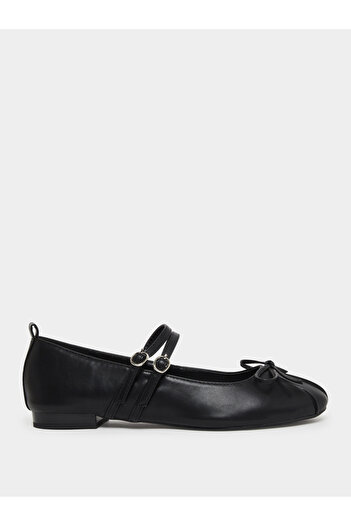 Raid By Styli Idol Bow Detail Mary Jane Ballet Flats