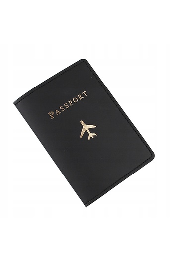 Other Case PASSPORT COVER DOCUMENTS -leather Case BLACK