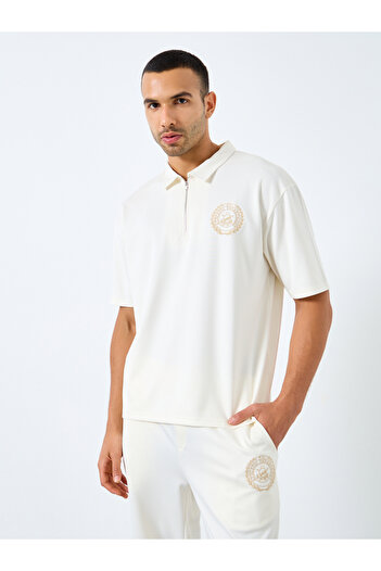 Styli Oversized Embroidered Polo and Relaxed Fit Joggers Co-Ords