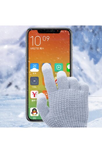 Other Acrylic Warm TOUCH GLOVES Gray R02