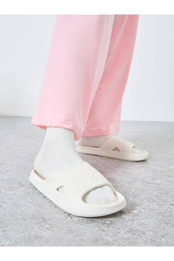 Take Two By Styli Women Textured Anti-Slip Bathroom Slides
