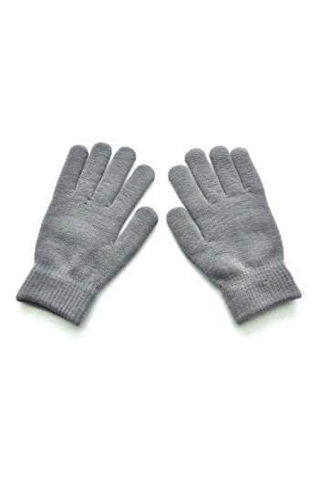 Other Acrylic Gloves Warm TOUCH 20cm Gray R01