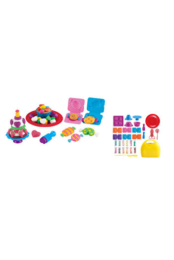 TSUMAB Funny Lucky Colored Clay DIY Food Play Set – Creative Dough Modeling Kit with Tools & Accessories