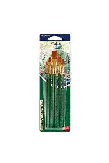 artline Professional Angled Tip Brushes, 5 pcs/blister -