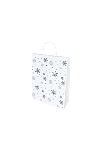 Papette Set of 10 Kraft Paper Bags with Pattern 10 Christmas 24 x 31(H) x 10cm