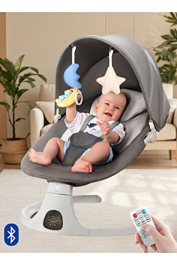X SPRING Electric Baby Rocker with Bluetooth & Remote Control