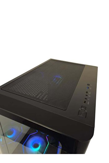 GTW علبة كمبيوتر للألعاب - GT-F7CB008 أسود مع 7 مراوح