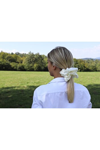 ICON SILK 100% Pure Silk Hair Tie Jumbo Size (6 cm)