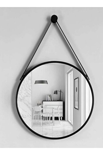 Taimi Elegant DesignMirror 50cmVanity Mirror-Black Metal FrameFor Makeup,Dressing room,Living,Decoration