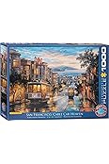 Eurographics San Francisco Cable Car Heaven 1000-Piece Jigsaw Puzzle – Smart Cut Technology