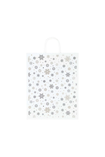 Papette Set of 10 Kraft Paper Bags with Pattern 2 Christmas 32 x 41(H) x 12cm